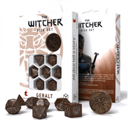 The Witcher Geralt kauliukų rinkinys rudos ir sidabrinės sp - OBUOLYS