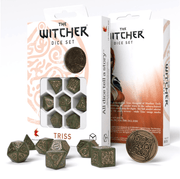 The Witcher Triss kauliukų rinkinys žalios ir auksinės sp Q workshop - OBUOLYS