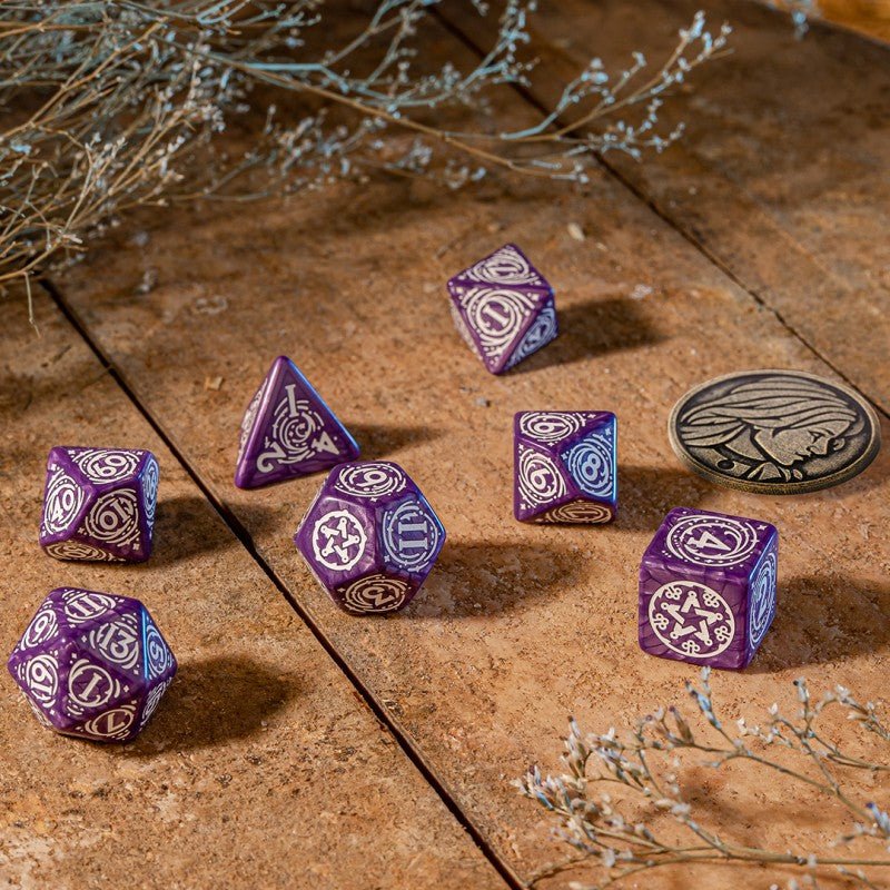 The Witcher Yennefer kauliukų rinkinys levandų ir baltos sp - OBUOLYS