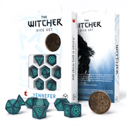 The Witcher Yennefer kauliukų rinkinys tamsiai mėlynos ir turkio spalvos - OBUOLYS