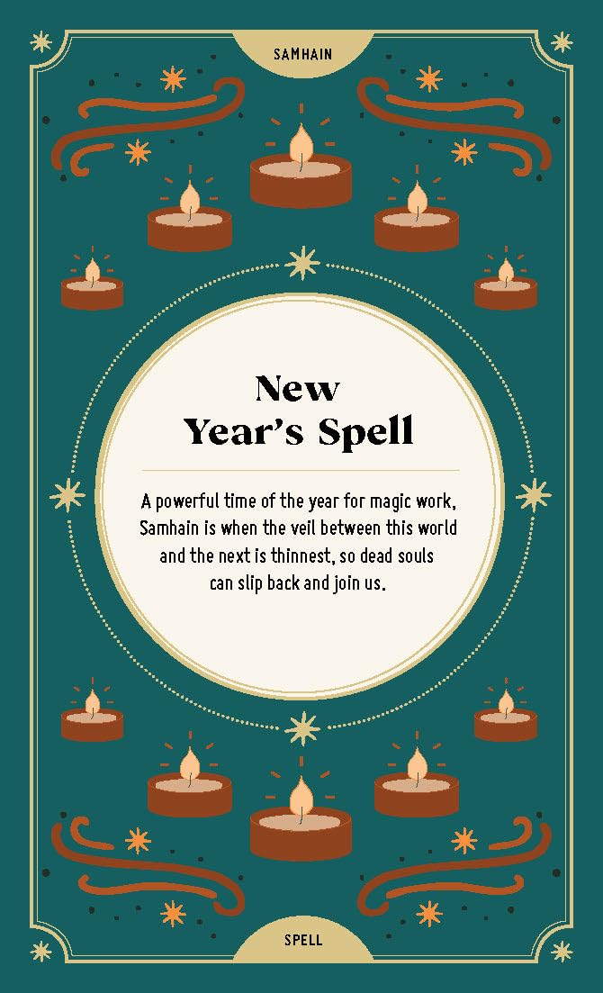 The Witch's Year: Modern Magic kortos David & Charles - OBUOLYS