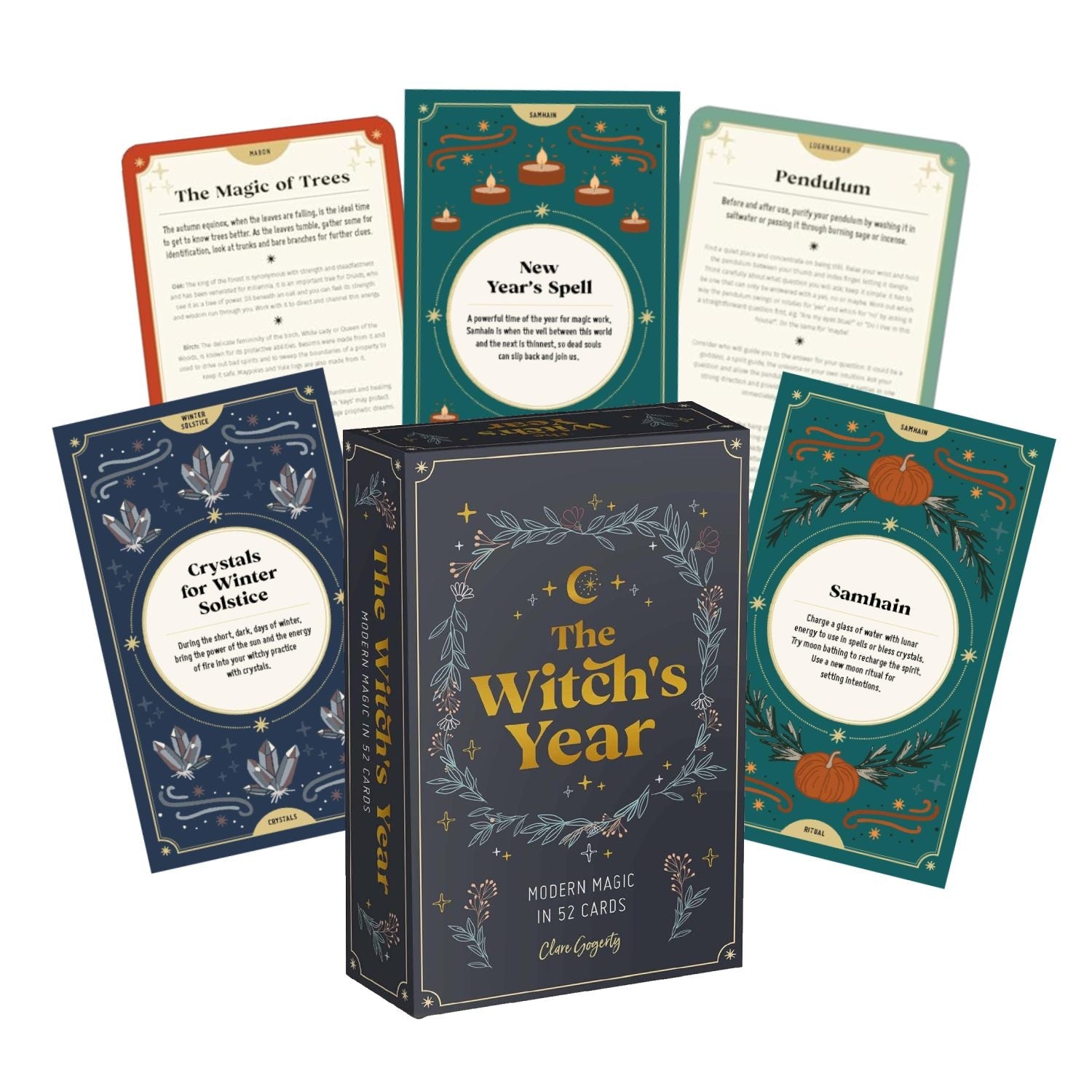 The Witch's Year: Modern Magic kortos David & Charles - OBUOLYS