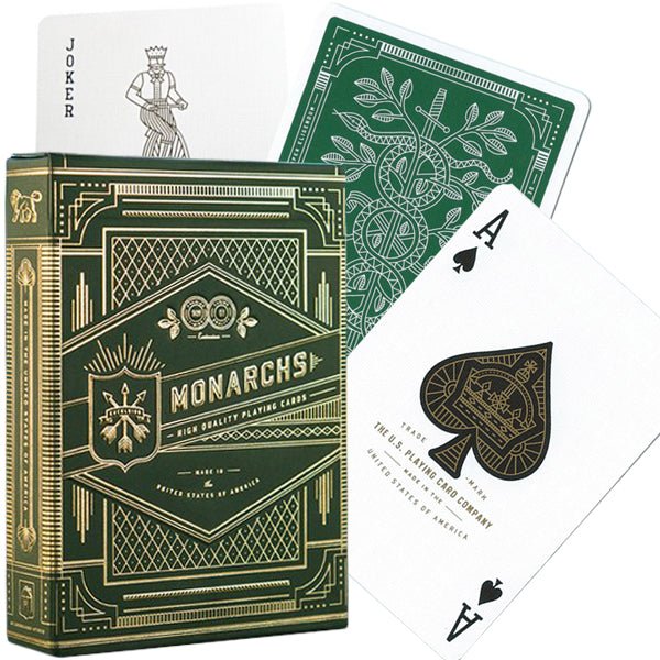 Theory11 Monarchs kortos (Žalios) - OBUOLYS