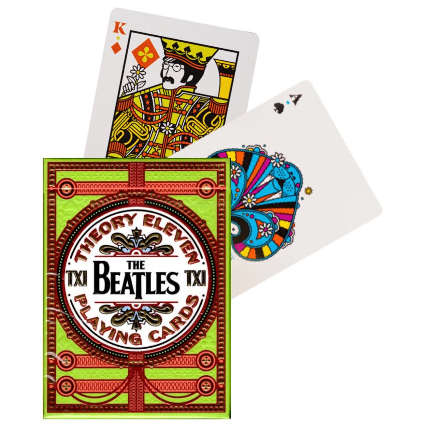 Theory11 The Beatles žaidimo kortos (žalios) - OBUOLYS