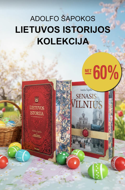 Tik 2026 m. slaptas Šv. Velykų savaitės pasiūlymas: LIETUVOS ISTORIJA + SENASIS VILNIUS (2 knygų rinkinys + DOVANA!) - OBUOLYS