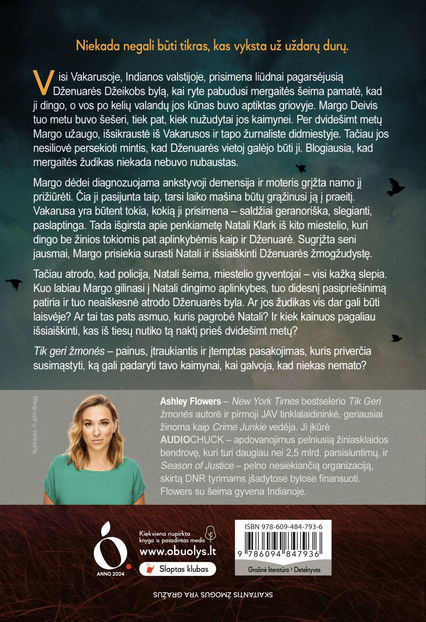 TIK GERI ŽMONĖS: #1 NEW YORK TIMES bestseleris – įtempto siužeto detektyvo šedevras - OBUOLYS