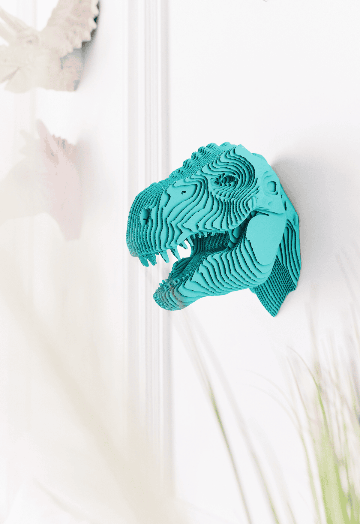 TIRANOZAURAS REKSAS: surenkama 3D dėlionė - skulptūra (kabinama ant sienos) - OBUOLYS