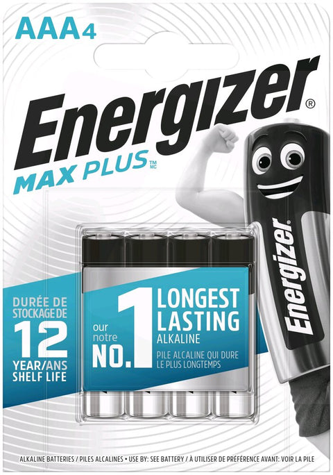 Energizer LR03 AAA Max Plus šarminės baterijos 4 vnt.