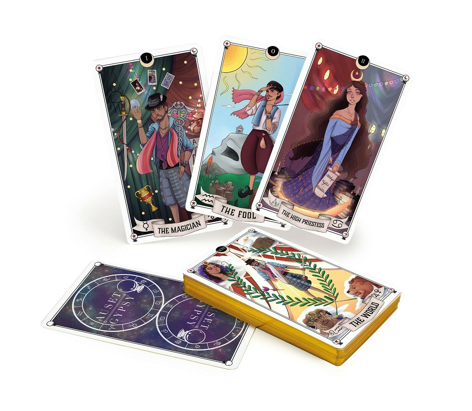Auset Gypsy Tarot kortos Schiffer Publishing