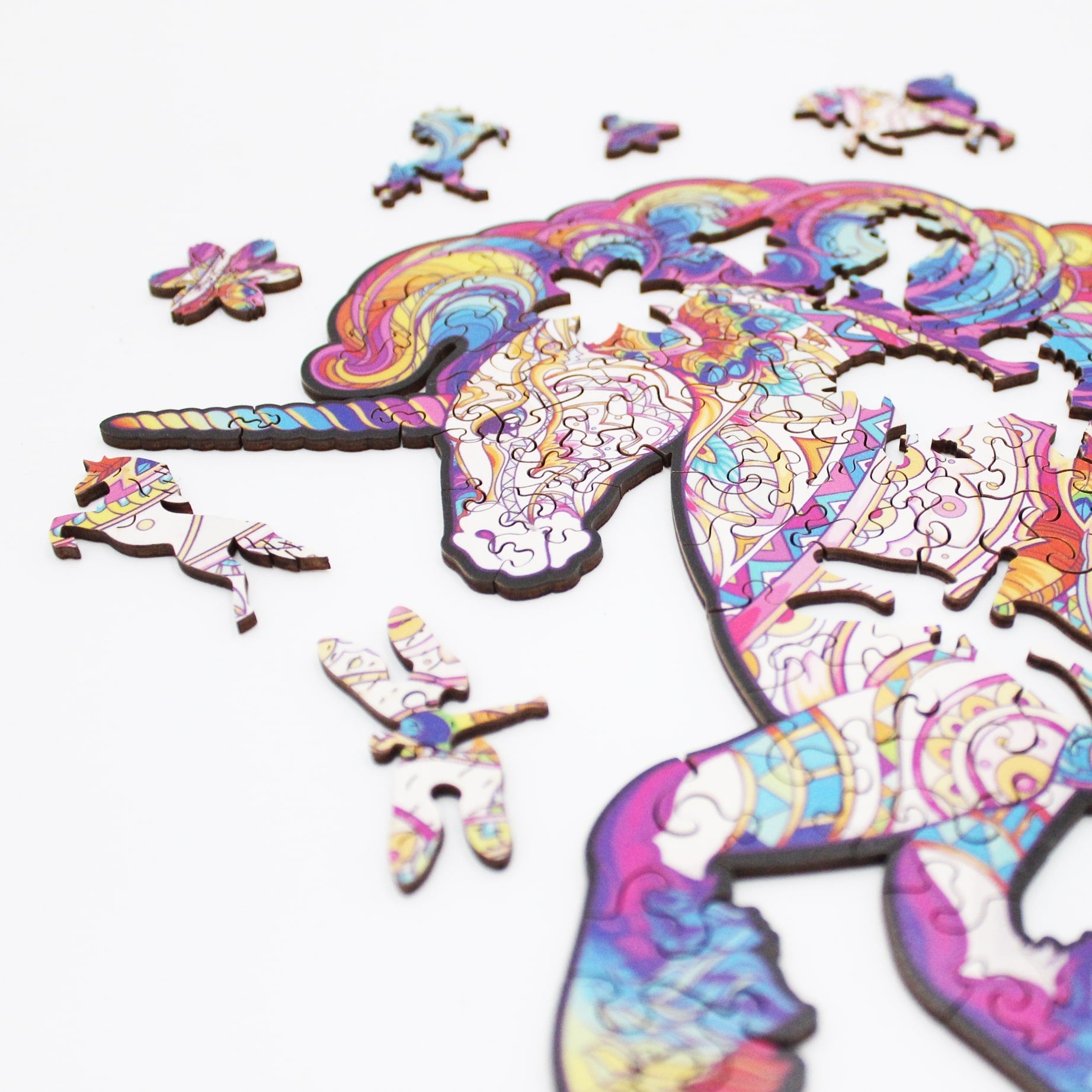 Unicorn Dėlionė Iš Medžio M Dydis (160 detalių) Fantasy Puzzles - OBUOLYS