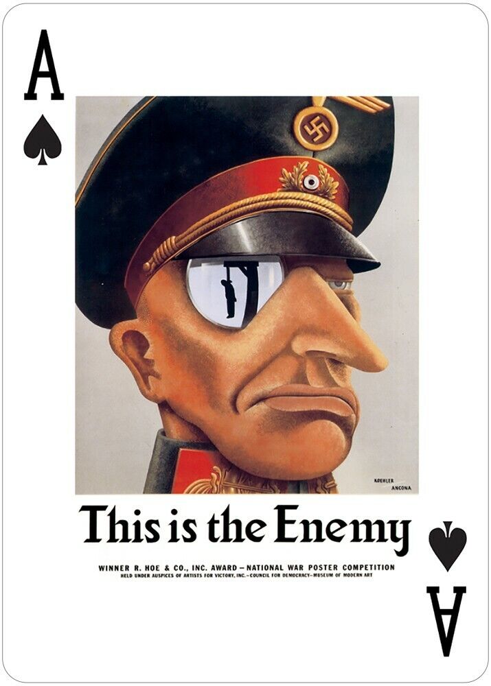USA Posters Of World Wars I And II žaidimų kortos Us Games Systems - OBUOLYS