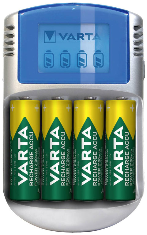 Varta LCD charger 57070 su 4xAA Baterijų įkroviklis