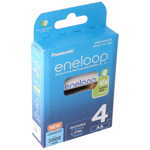 Panasonic Eneloop AA 2000mAh (BK-3MCDE/4BE) įkraunamos baterijos 4 vnt.
