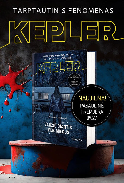 VAIKŠČIOJANTIS PER MIEGUS: Naujausias Lars Kepler detektyvas - OBUOLYS