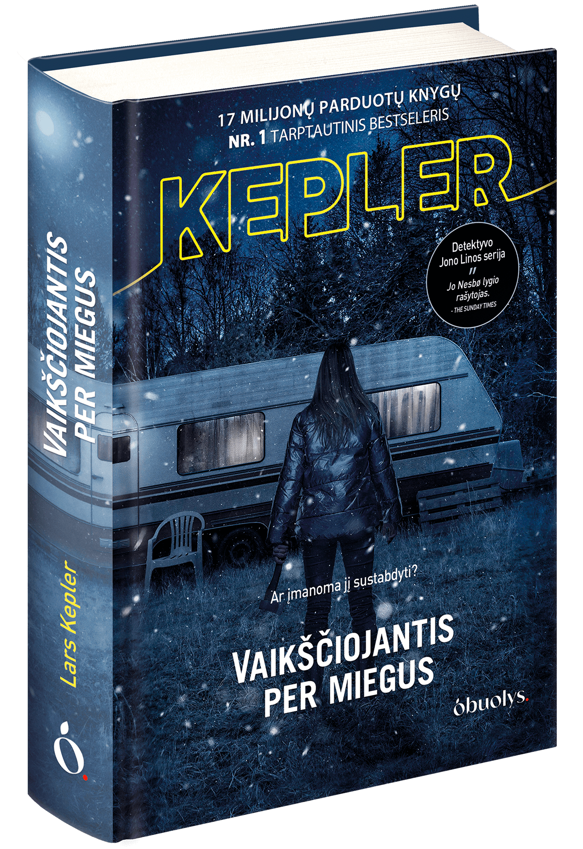 VAIKŠČIOJANTIS PER MIEGUS: Naujausias Lars Kepler detektyvas - OBUOLYS
