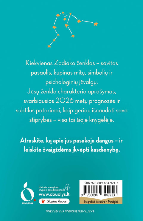 VANDENIS: išsamus asmeninis Jūsų horoskopas 2026 metams - OBUOLYS