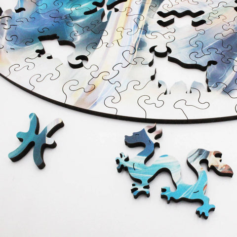 Vandenis (Zodiakai) Dėlionė Iš Medžio (200 detalių) Fantasy Puzzles - OBUOLYS