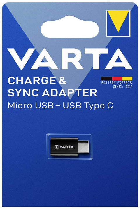 Varta Charge & sync Micro USB - USB type C 57945 adapteris - OBUOLYS