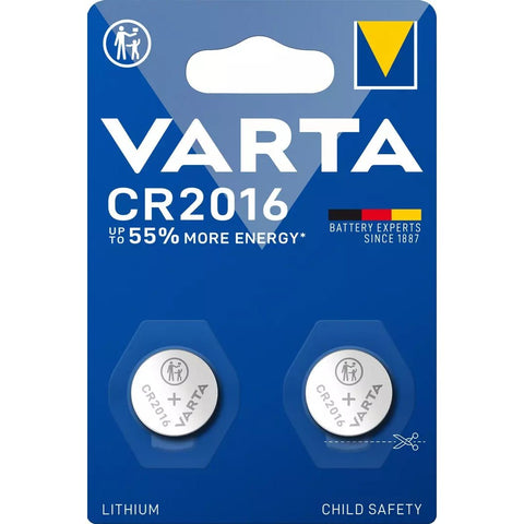 Varta CR2016 ličio baterijos 2 vnt. - OBUOLYS