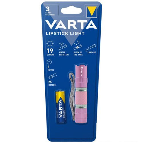 Varta Lipstick light (rožinės arba mėlynos sp.) 16617 kišeninins žibintuvėlis - OBUOLYS