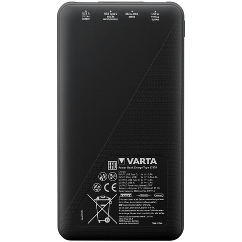 Varta Power bank Energy 10000mAh 57976 išorinė baterija (powerbank) - OBUOLYS