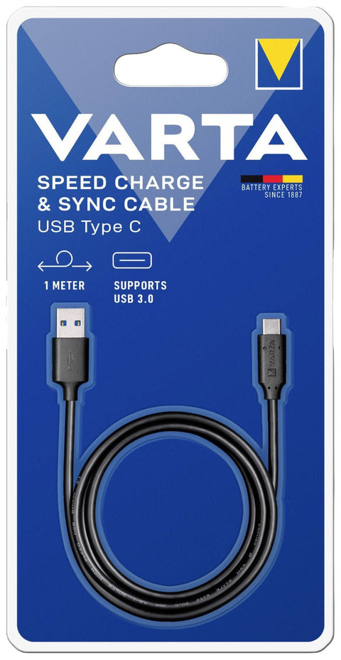 Varta Speed charge & sync cable USB Type C 57944 laidas - OBUOLYS