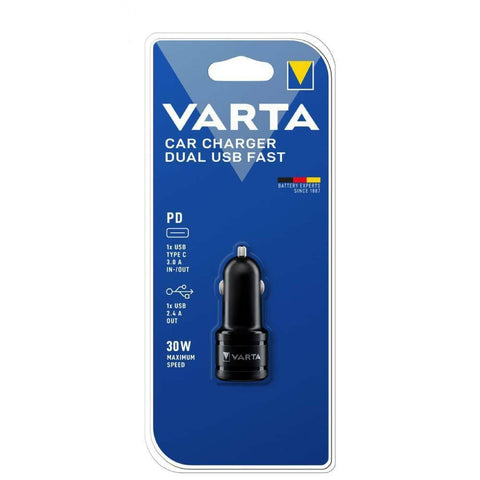 Varta USB Car charger Dual USB Fast 57932 Automobilinis įkrovimo adapteris - OBUOLYS