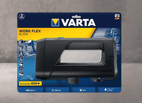 Varta Work flex BL30R 18684 darbinis žibintas - OBUOLYS