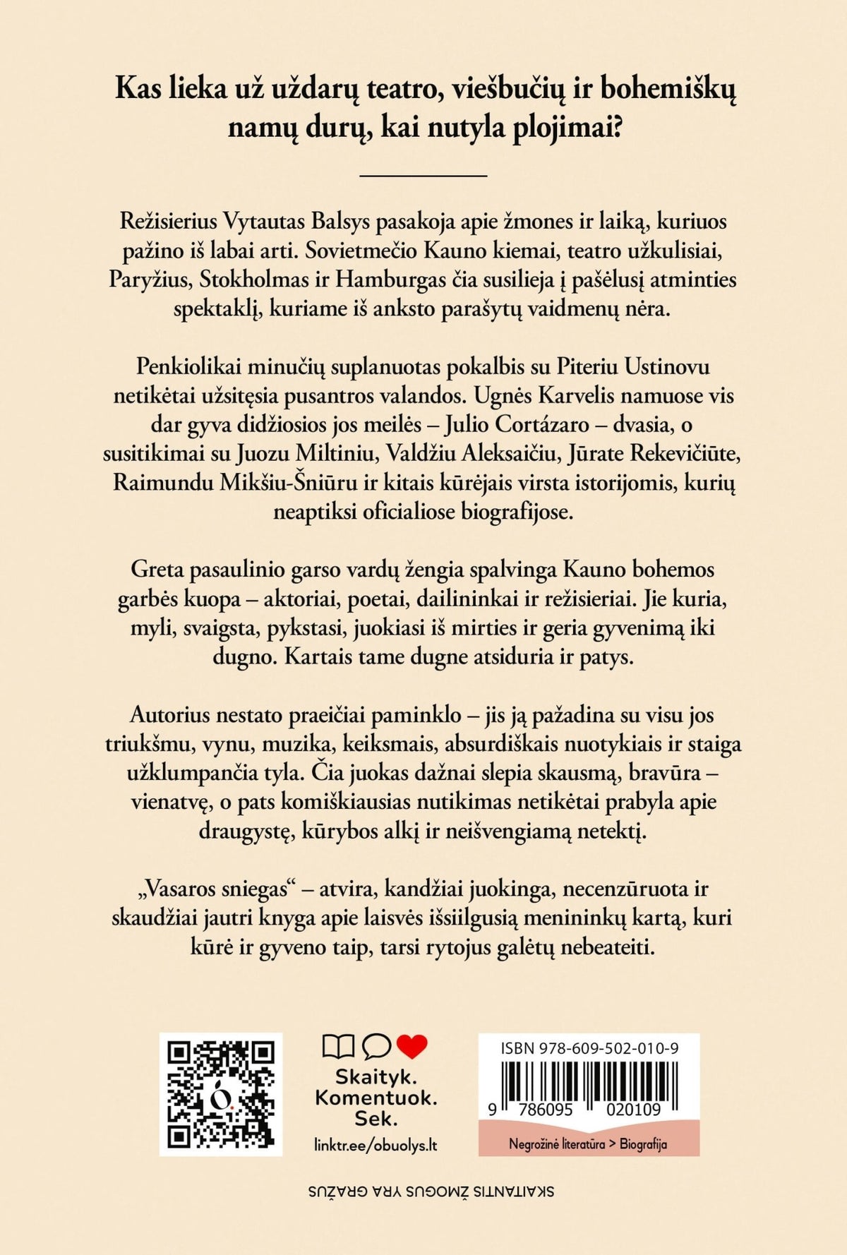 Vasaros sniegas. Bohemos dienoraštis + autografas - OBUOLYS