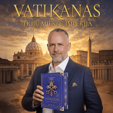 VATIKANAS. TRIJŲ MIESTŲ IMPERIJA: istorinė knyga apie religijos, politikos ir kapitalo galią + autografas! - OBUOLYS