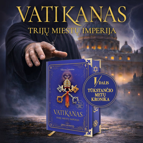 VATIKANAS. TRIJŲ MIESTŲ IMPERIJA: istorinė knyga apie religijos, politikos ir kapitalo galią + autografas! - OBUOLYS