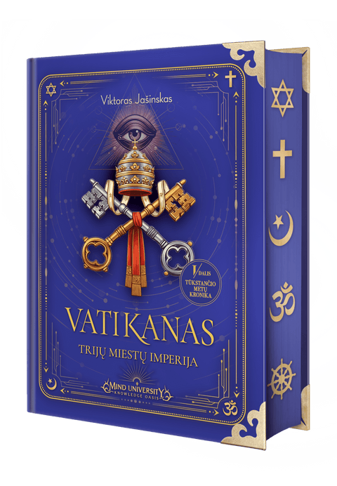 VATIKANAS. TRIJŲ MIESTŲ IMPERIJA: istorinė knyga apie religijos, politikos ir kapitalo galią + autografas! - OBUOLYS