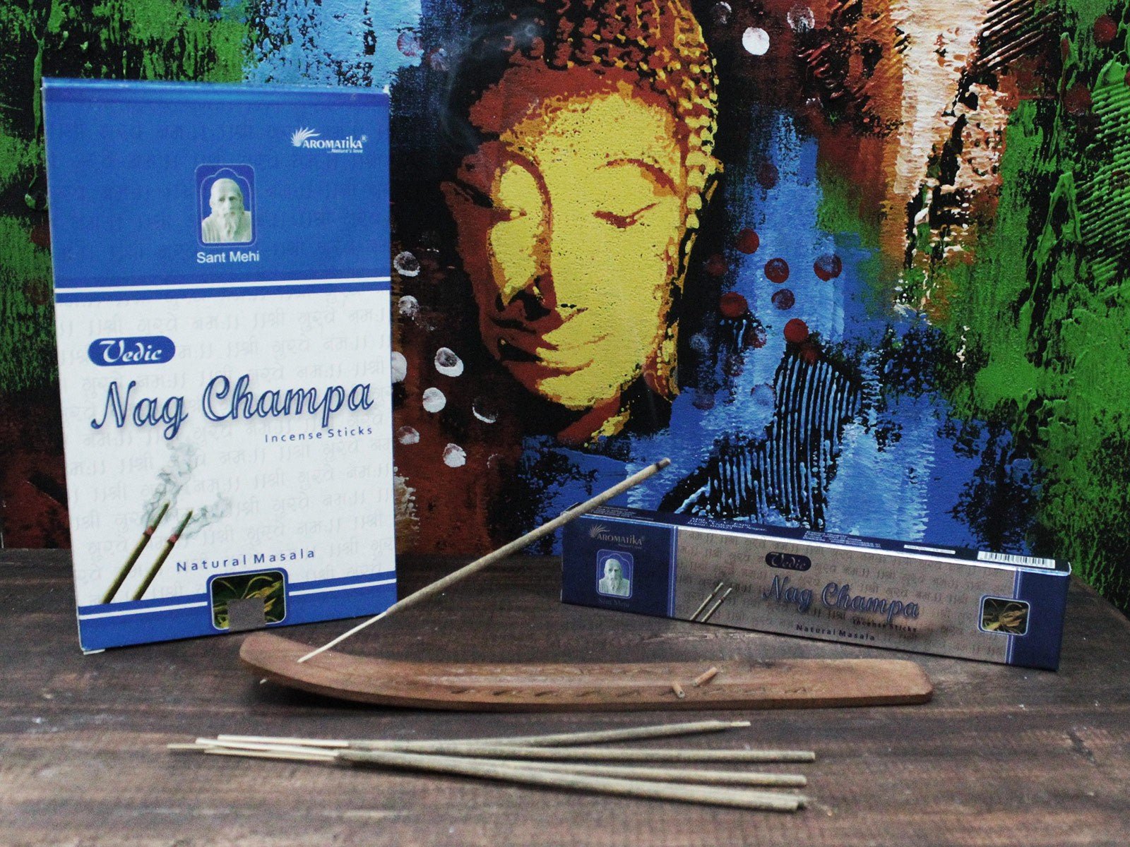 Vedic Nag Champa Natūralūs smilkalai Aromatika - OBUOLYS
