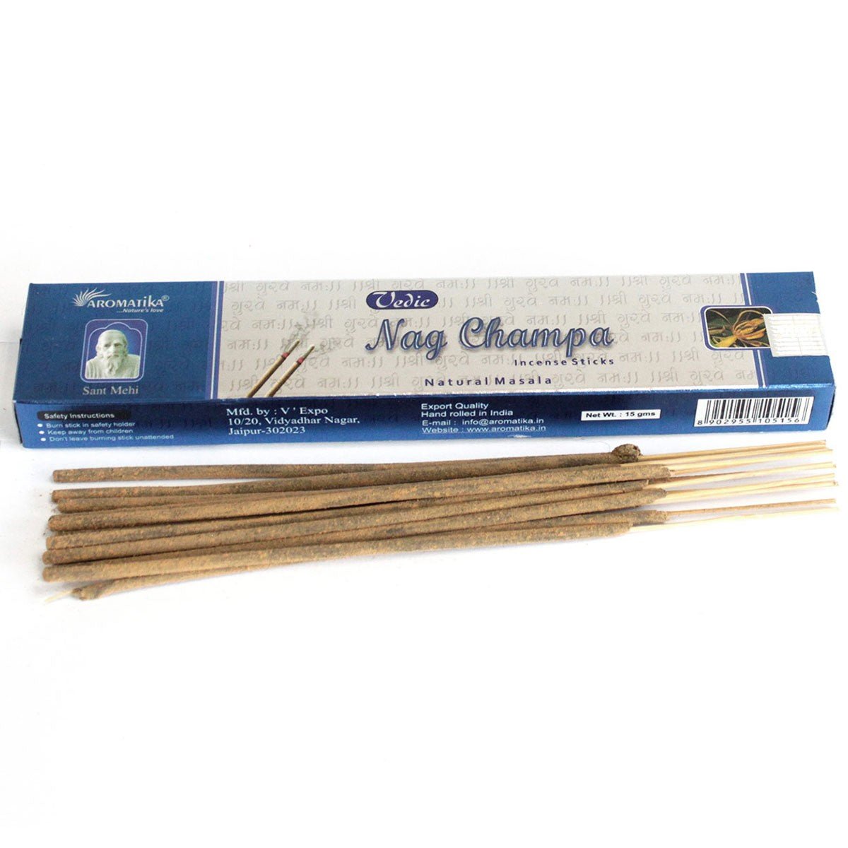 Vedic Nag Champa Natūralūs smilkalai Aromatika - OBUOLYS