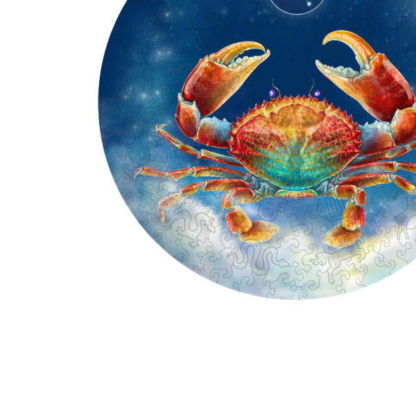 VĖŽYS (ZODIAKAI) DĖLIONĖ IŠ MEDŽIO (200 detalių): astrologinis kelionės ženklas - OBUOLYS