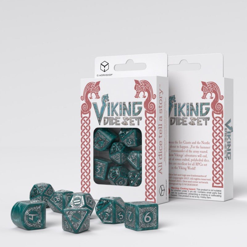 Viking modern dice set: Mjolnir kauliukų rinkinys - OBUOLYS
