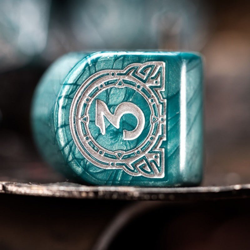 Viking modern dice set: Mjolnir kauliukų rinkinys - OBUOLYS