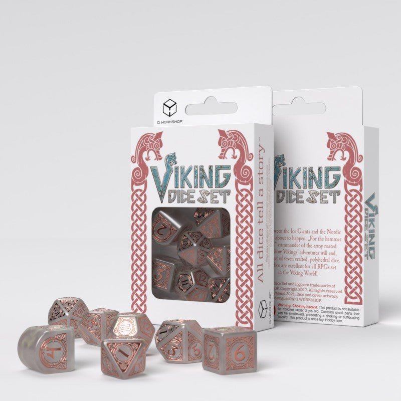 Viking modern dice set: Niflheim kauliukų rinkinys - OBUOLYS
