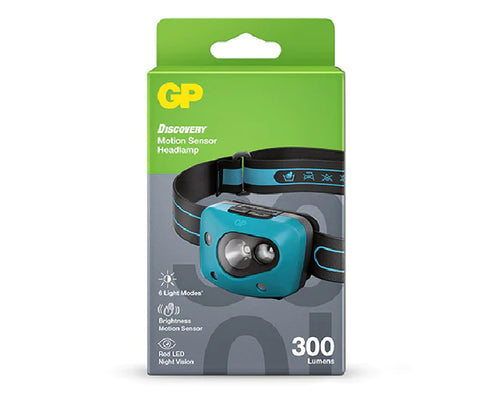 GP DISCOVERY Motion Sensor Headlamp CH44 žibintas ant galvos
