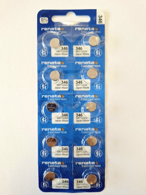 Renata 346 (SR712SW) baterijos 10 vnt.