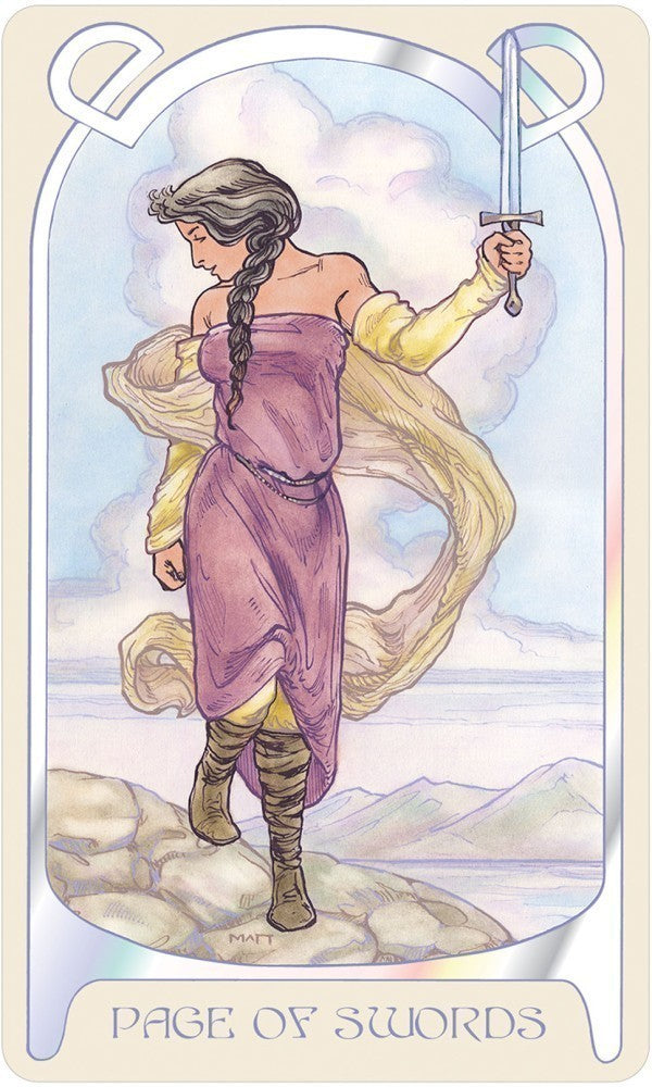 ETHEREAL VISIONS TAROT (LUNA EDITION): Art Nouveau stiliaus kortos su sidabro akcentais