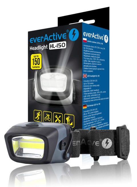 everActive Headlight HL-150 žibintas ant galvos