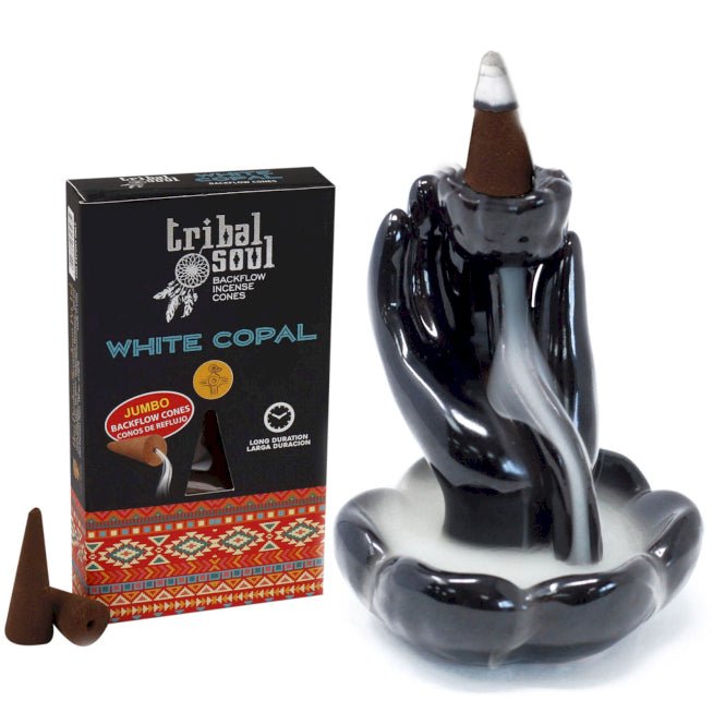 White Copal – Tribal Soul Backflow Incense kūginiai smilkalai Hari Darshan - OBUOLYS