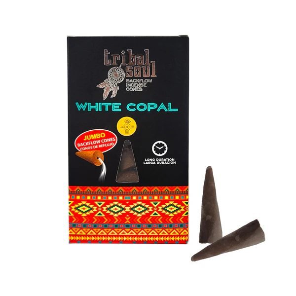 White Copal – Tribal Soul Backflow Incense kūginiai smilkalai Hari Darshan - OBUOLYS