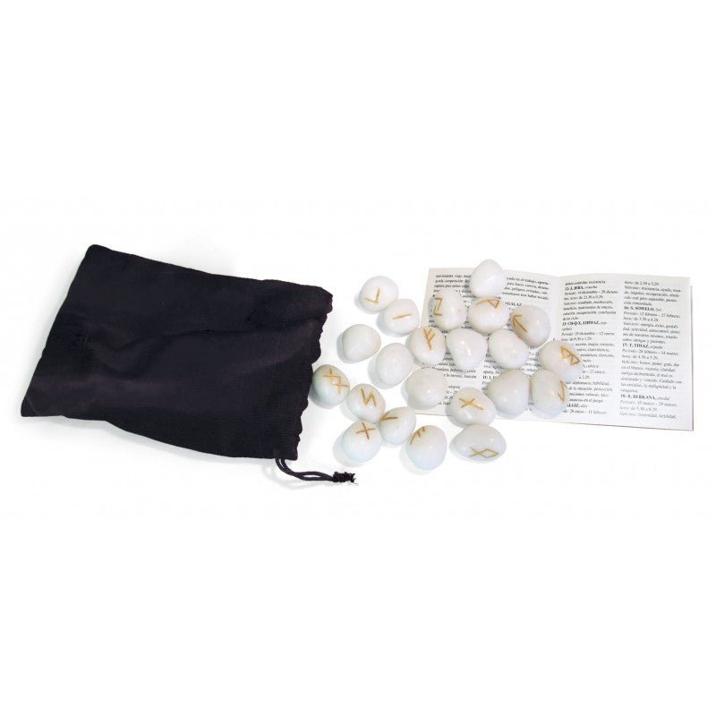 White Onyx Runos Lo Scarabeo - OBUOLYS