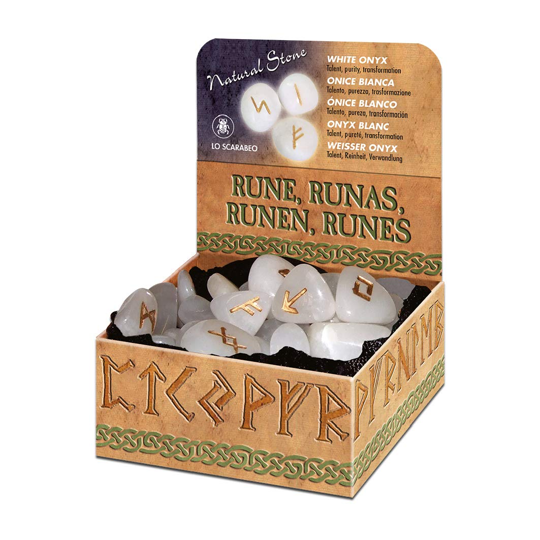 White Onyx Runos Lo Scarabeo - OBUOLYS