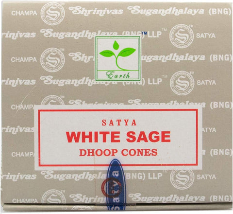White Sage kūginiai smilkalai Satya - OBUOLYS