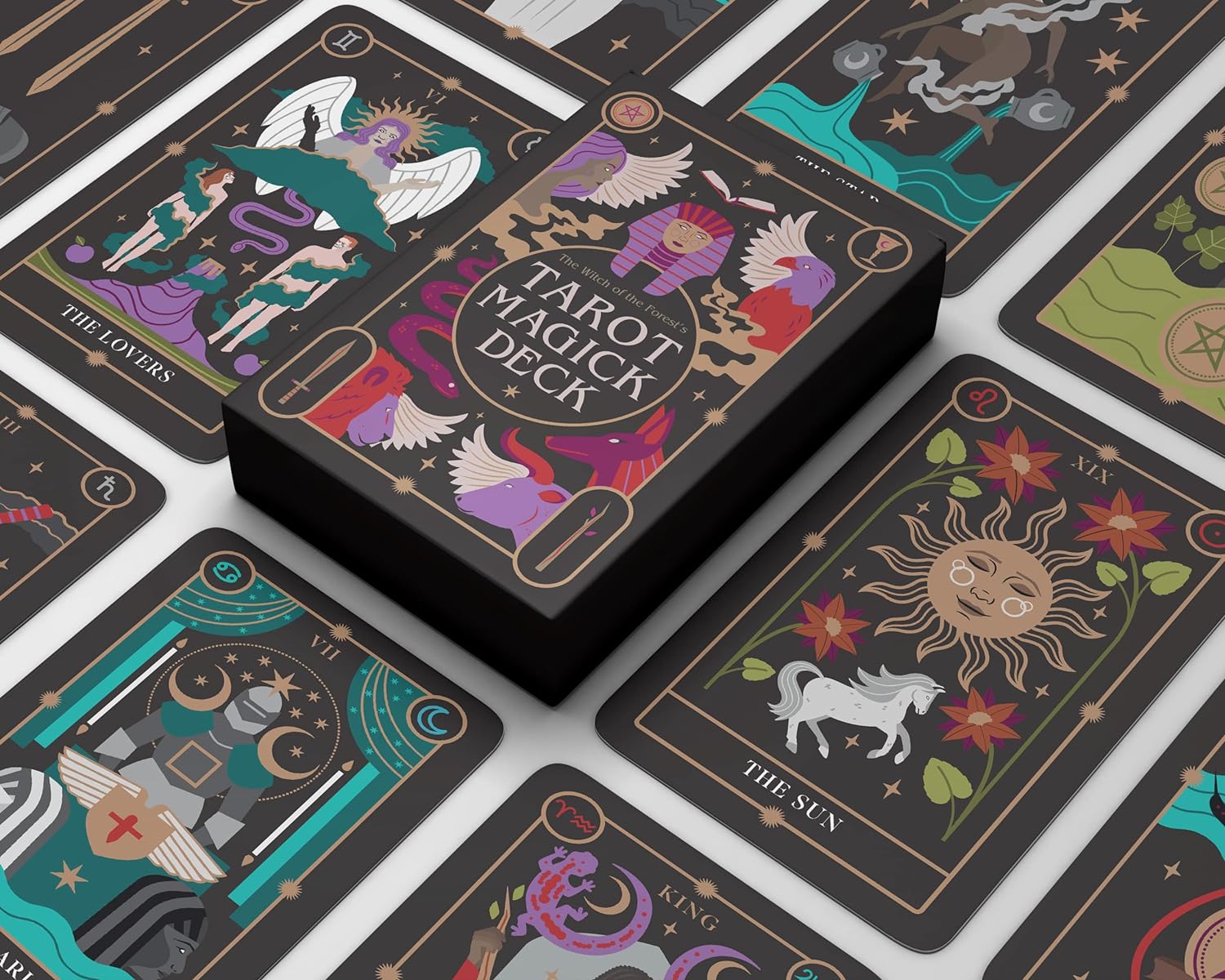 Witch of the Forest's Tarot kortos Leaping Hare Press - OBUOLYS