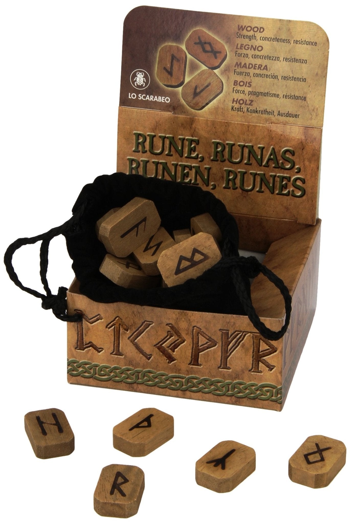Wooden runos (medinės) Lo Scarabeo - OBUOLYS