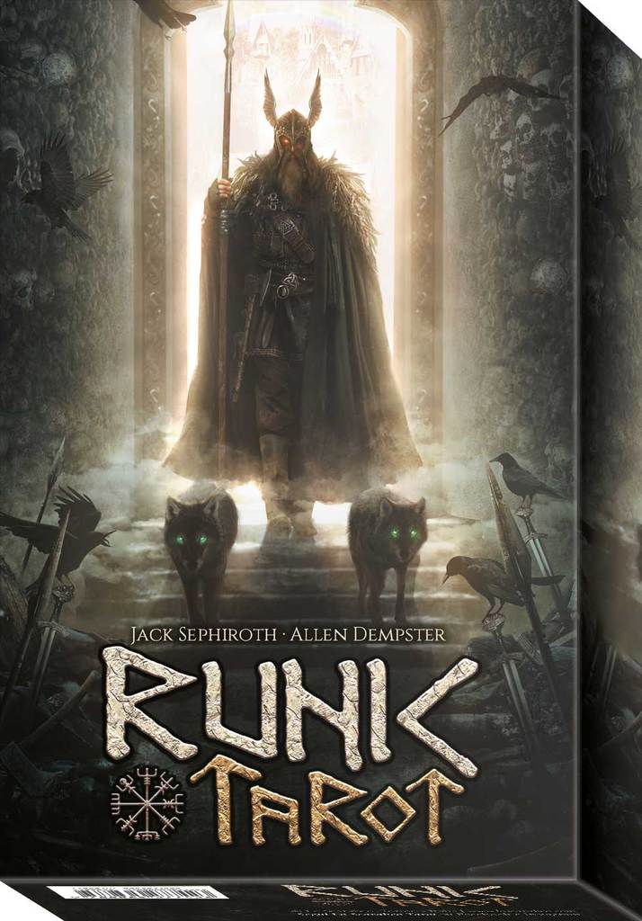 Runic Tarot Kit kortos ir knyga Lo Scarabeo